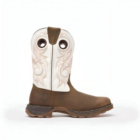 Durango Maverick XP Waterproof Western Work Boot Chocolate And White Cover