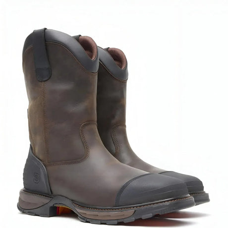 Durango Maverick XP Steel Toe Waterproof Western Work Boot Grizzly Brown Cover