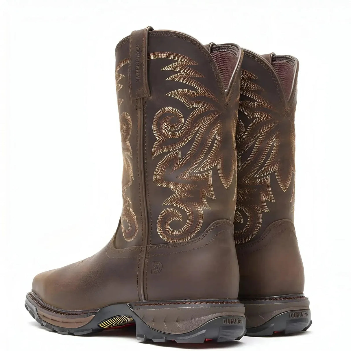 Durango Maverick XP Steel Toe Waterproof Western Work Boot Brown Heel