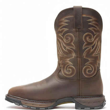 Durango Maverick XP Steel Toe Waterproof Western Work Boot Brown Side