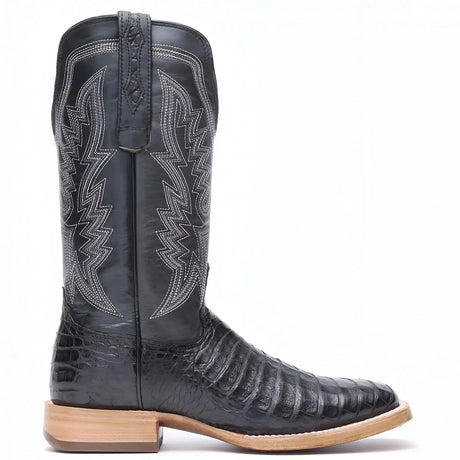 Durango PRCA Collection Caiman Belly Western Boot Black Medial