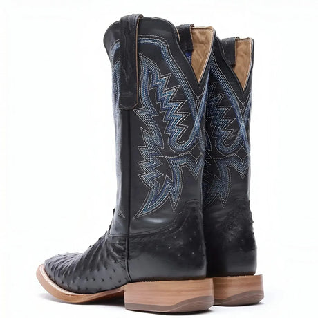 Durango PRCA Collection Full-Quill Ostrich Western Boot Black Cover