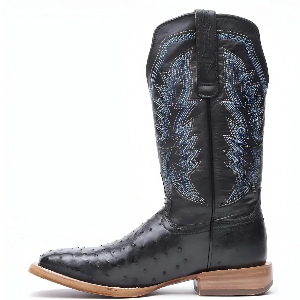 Durango PRCA Collection Full-Quill Ostrich Western Boot Black Heel