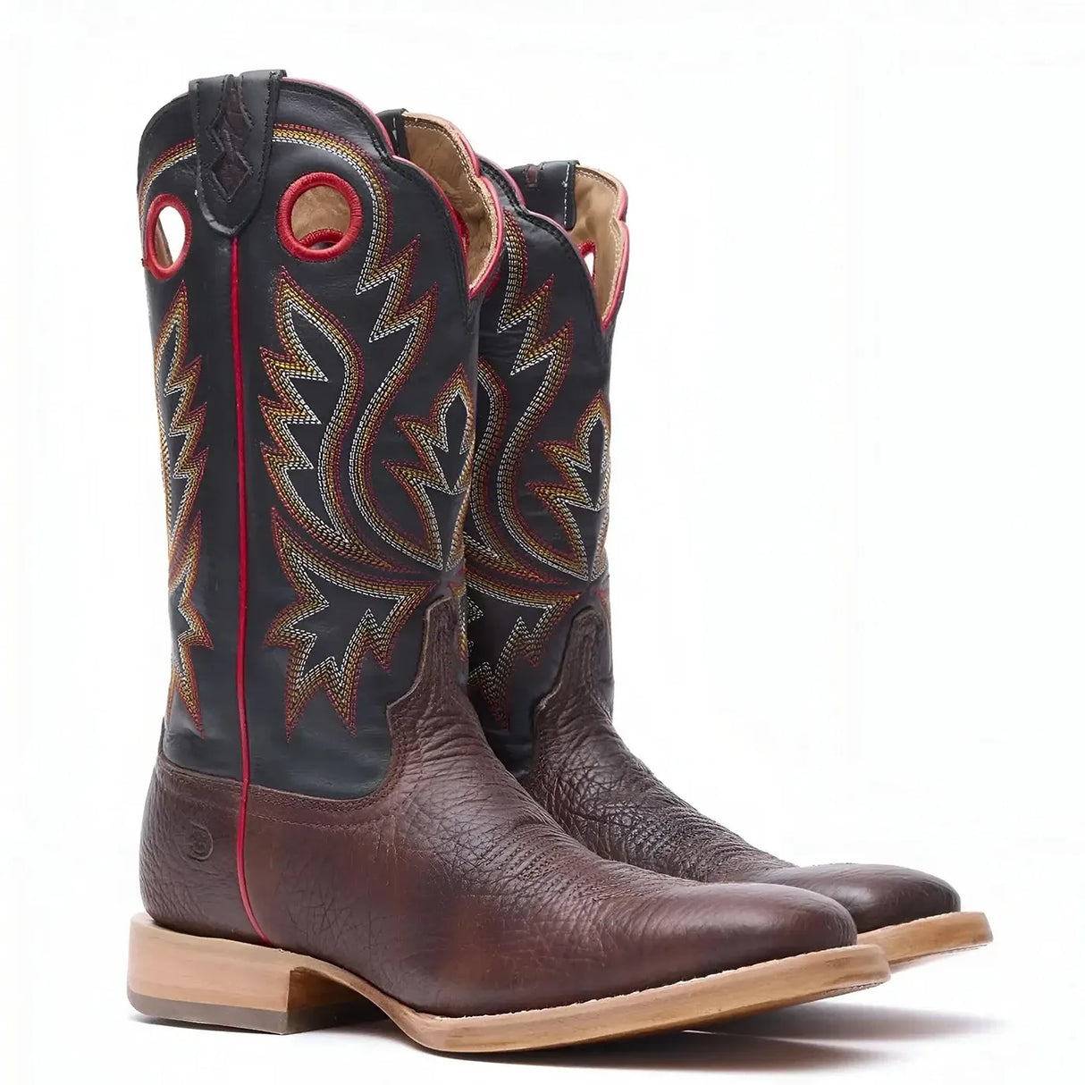 Durango PRCA Collection Shrunken Bullhide Western Boot Chestnut & Black Cover