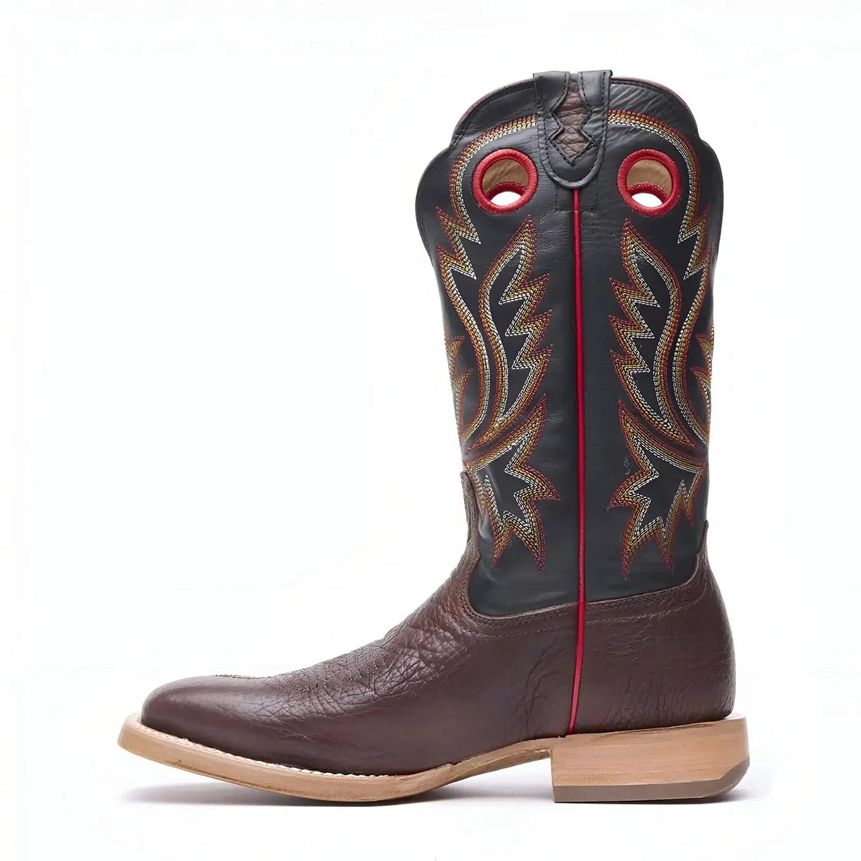 Durango PRCA Collection Shrunken Bullhide Western Boot Chestnut & Black Side