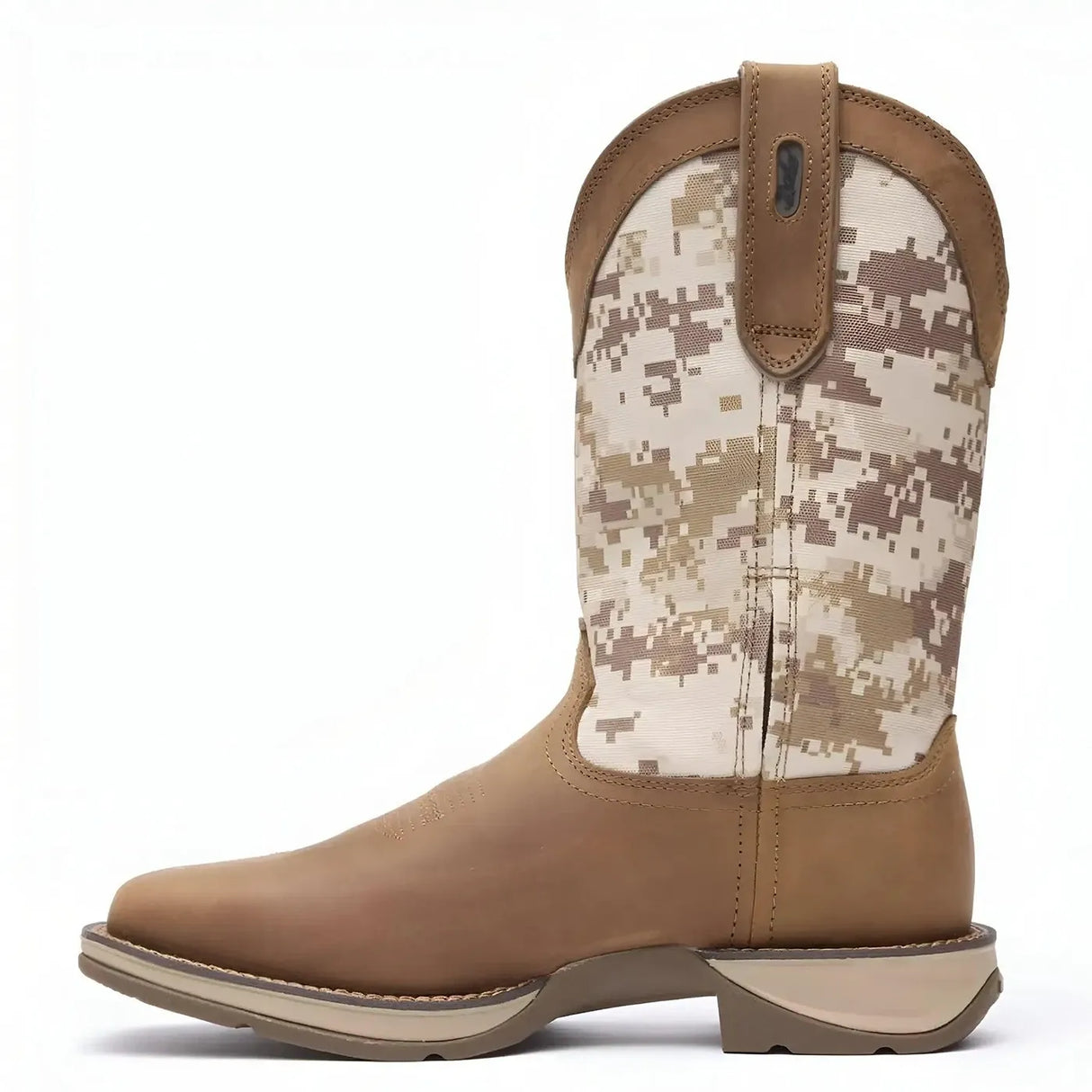 Durango Rebel Desert Camo Pull-on Western Boot Heel