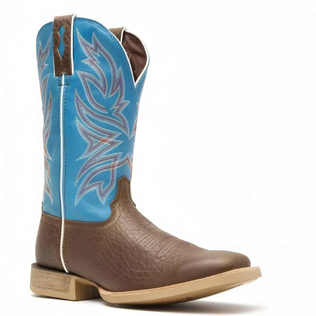 Durango Rebel Pro Bay Brown and Brilliant Blue Western Boot Cover