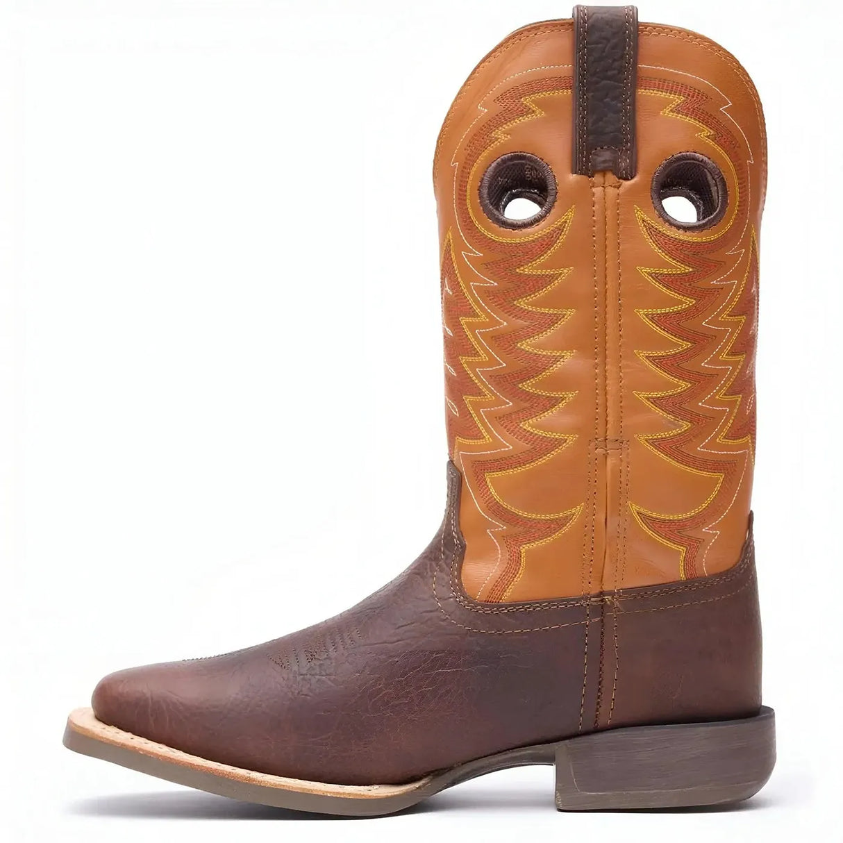 Durango Rebel Pro Orange Western Boot Heel