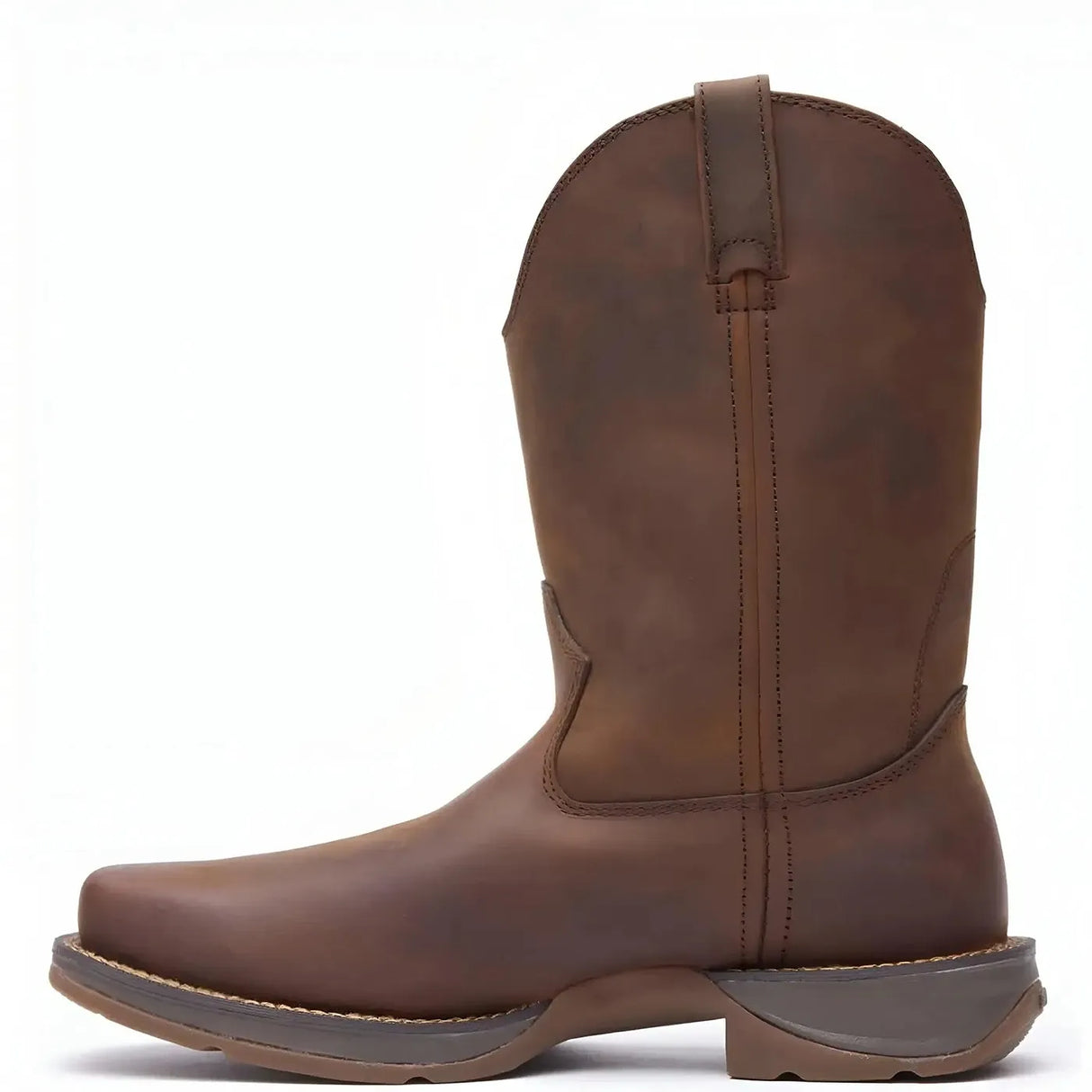 Durango Rebel Brown Pull-On Western Boot Side