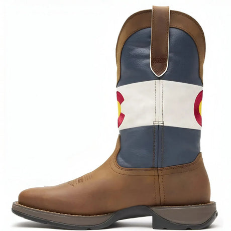 Durango Rebel Colorado Flag Western Boot Heel