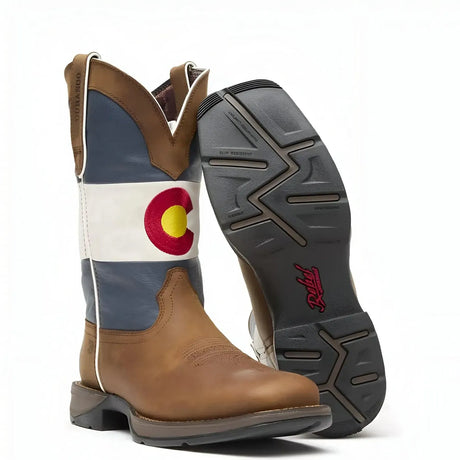 Durango Rebel Colorado Flag Western Boot Side