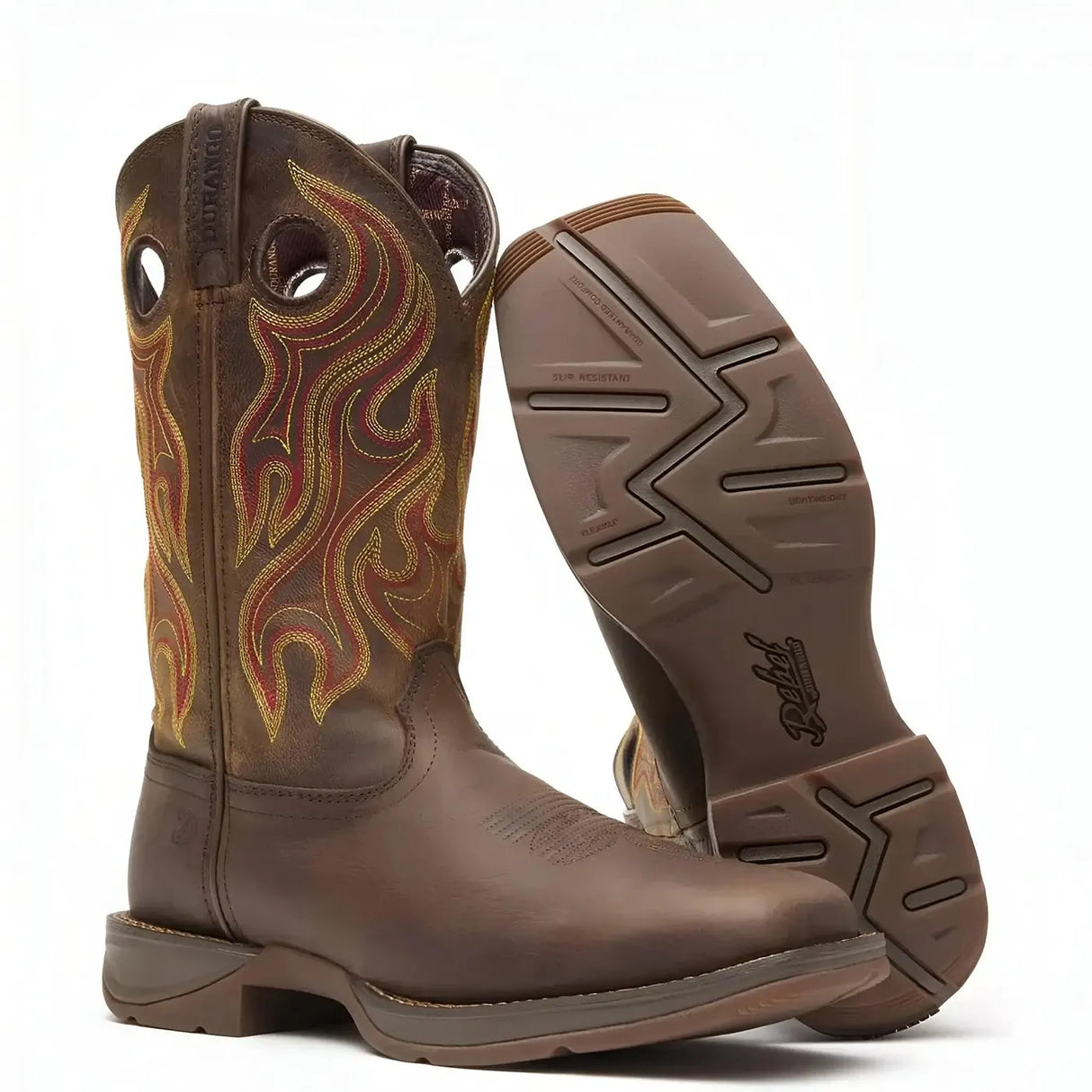 Durango Rebel Western Boot Dark Chestnut Side