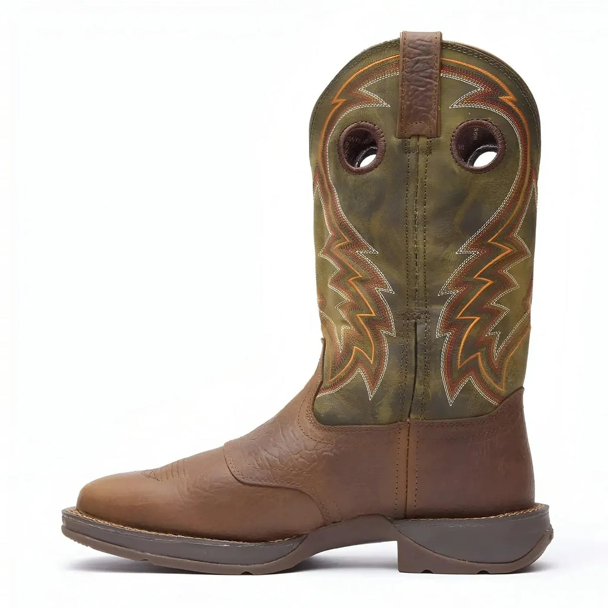 Durango Rebel Dark Chestnut and Hunter Green Western Boot Cover