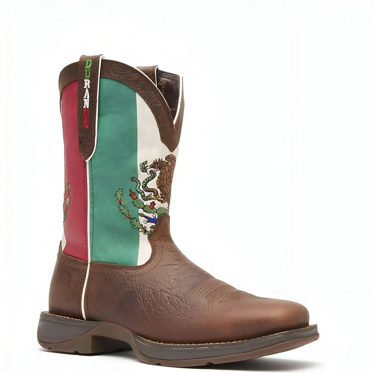 Durango Rebel Mexico Flag Western Boot Heel