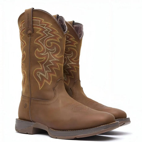 Durango Rebel Waterproof Russet Western Boot Side