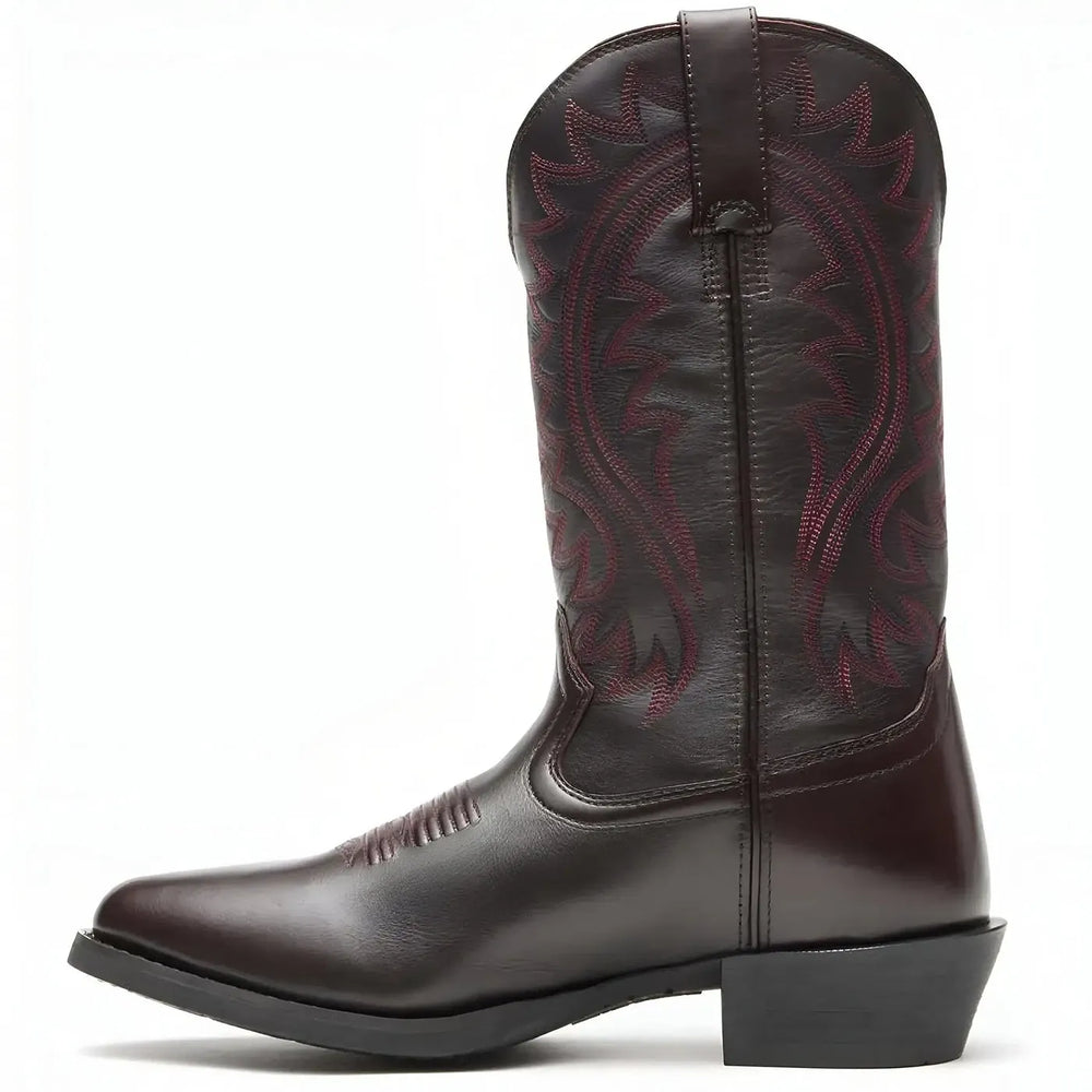 Durango Shyloh Burgundy Western Boot Heel