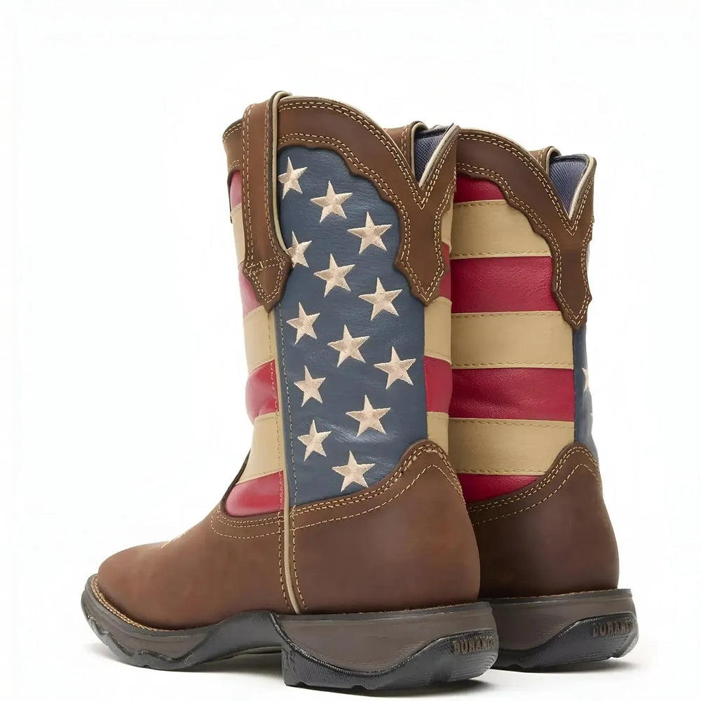 Durango Women’s Lady Rebel by Durango Patriotic Pull-On Western Flag Boot Cover