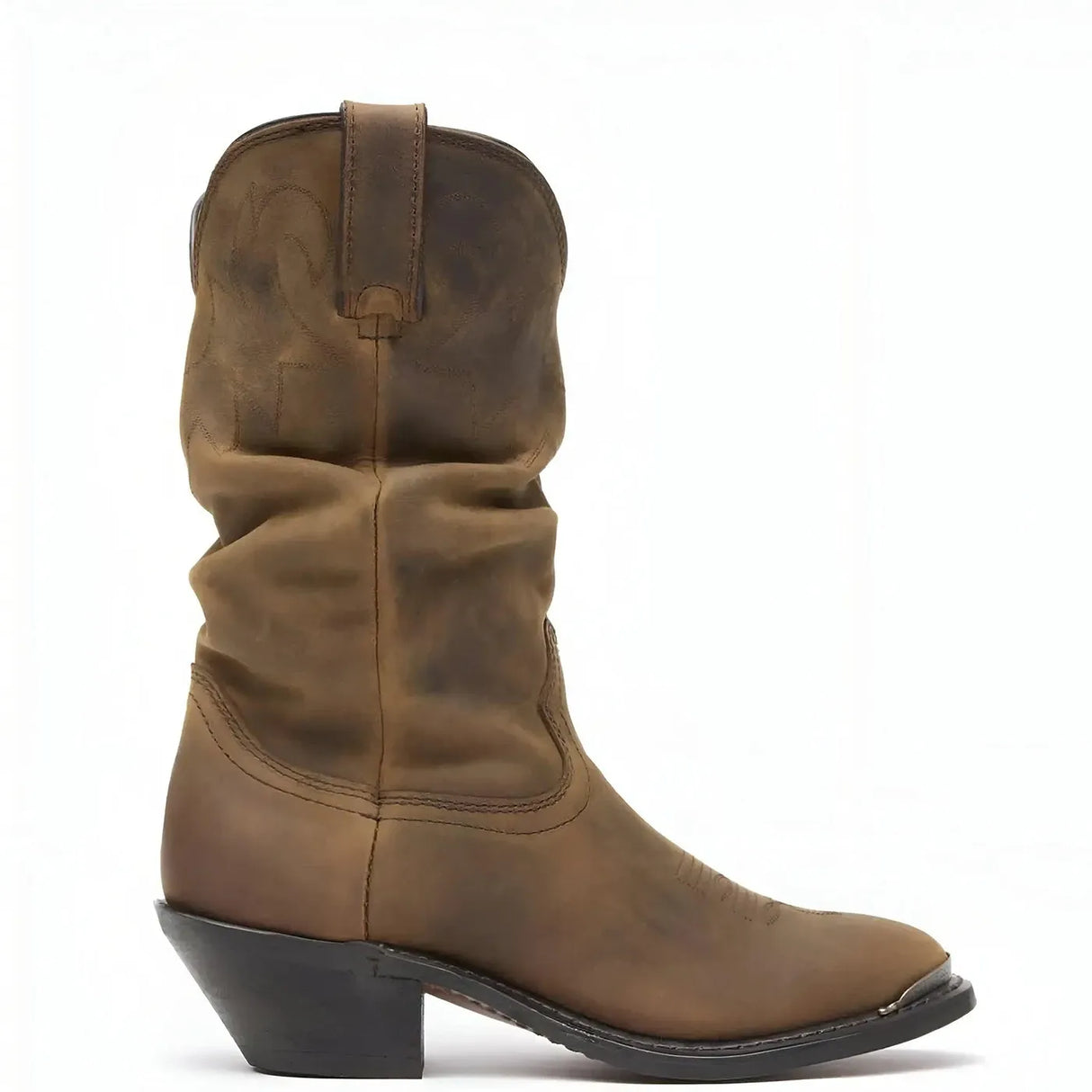 Durango Women’s Durango Distressed Tan Slouch Western Boot Cover