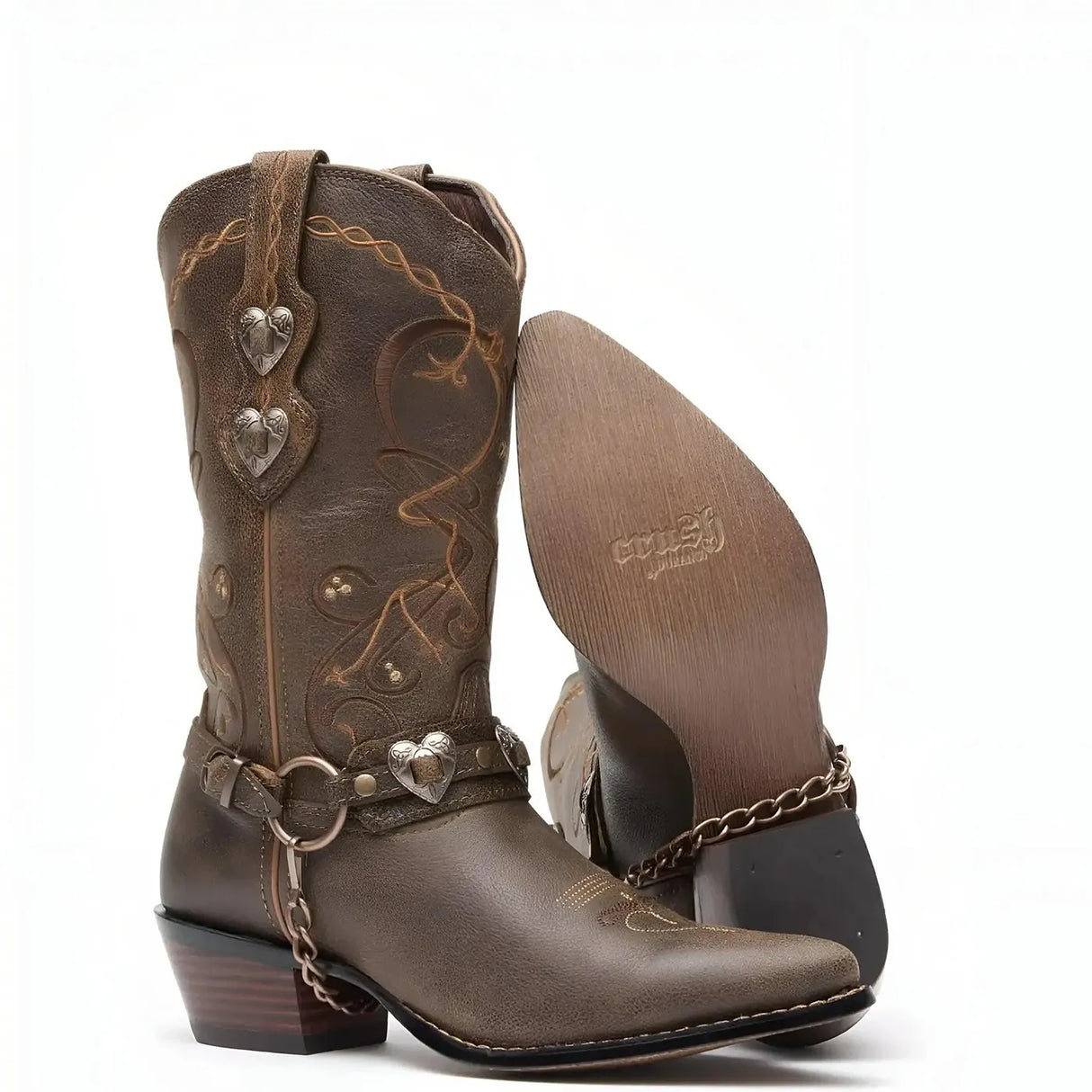 Durango Women’s Crush by Durango Brown Heartbreaker Boot Side