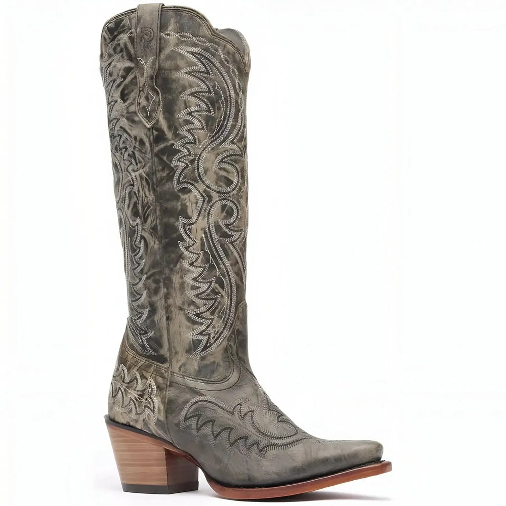 Durango Women’s Durango Crush Tall Western Boot Distressed Graphite Cover