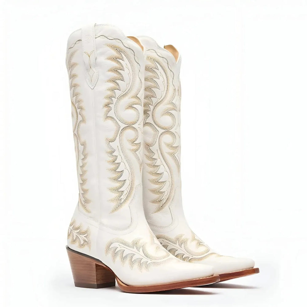 Durango Women’s Durango Crush Tall Western Boot Ivory Heel
