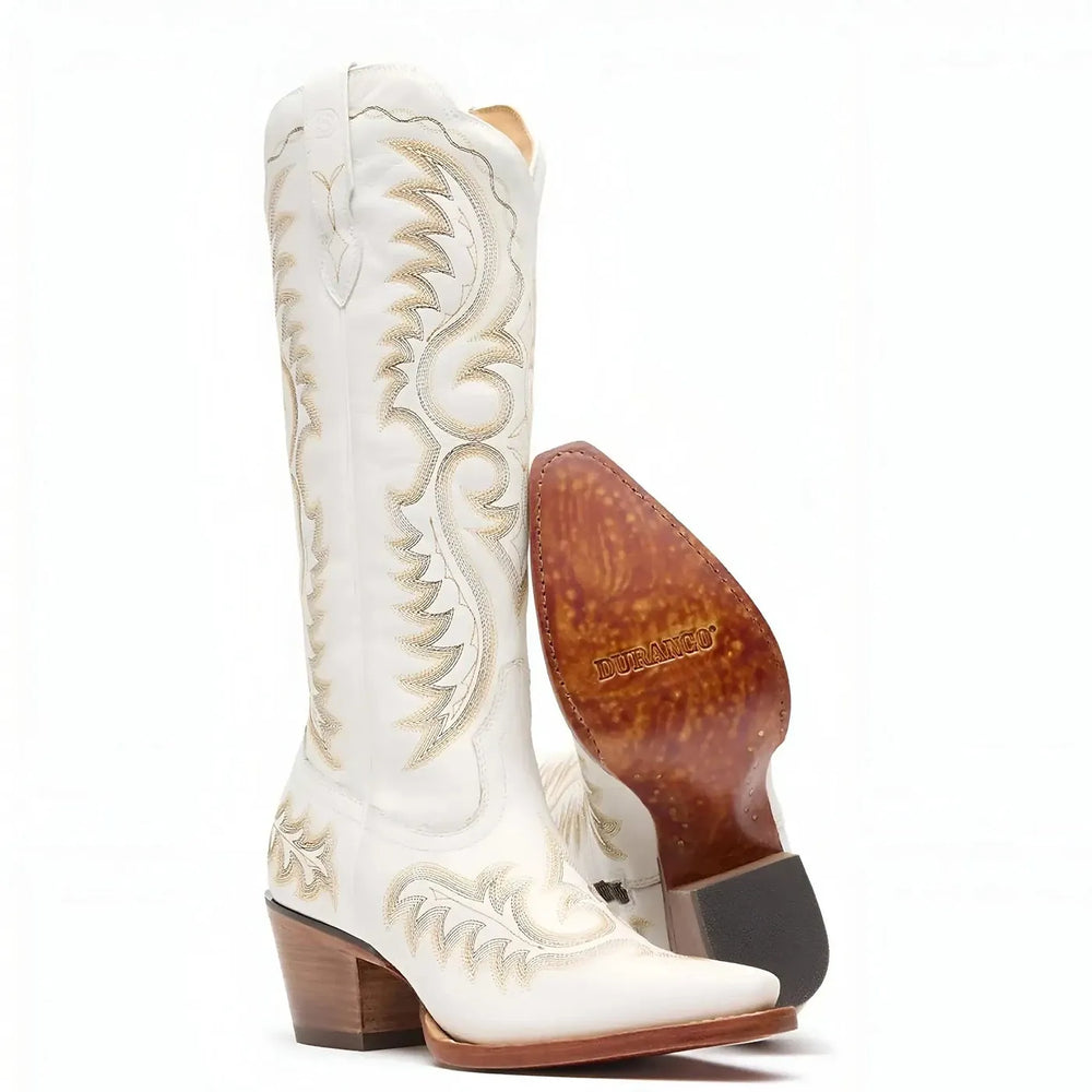 Durango Women’s Durango Crush Tall Western Boot Ivory Side