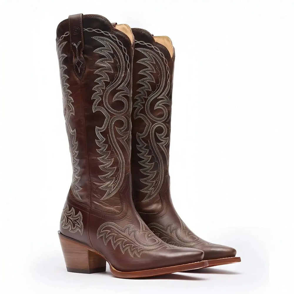 Durango Women’s Durango Crush Tall Western Boot Mahogany Heel