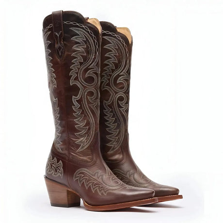 Durango Women’s Durango Crush Tall Western Boot Mahogany Heel