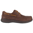 Florsheim Bayside Steel-Toe Boat Work Shoe Brown Profile View