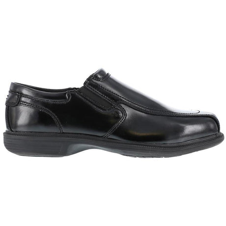 Florsheim Coronis Steel-Toe Slip On Dress Work Shoe Black Profile View