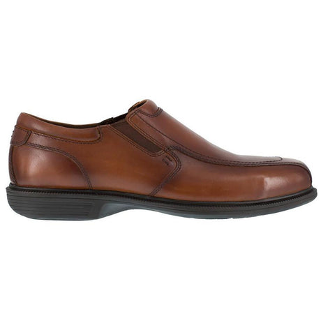 Florsheim Coronis Steel-Toe Slip On Dress Work Shoe Brown Profile View
