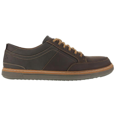 Florsheim Gridley Steel-Toe Oxford Work Shoe Brown Profile View