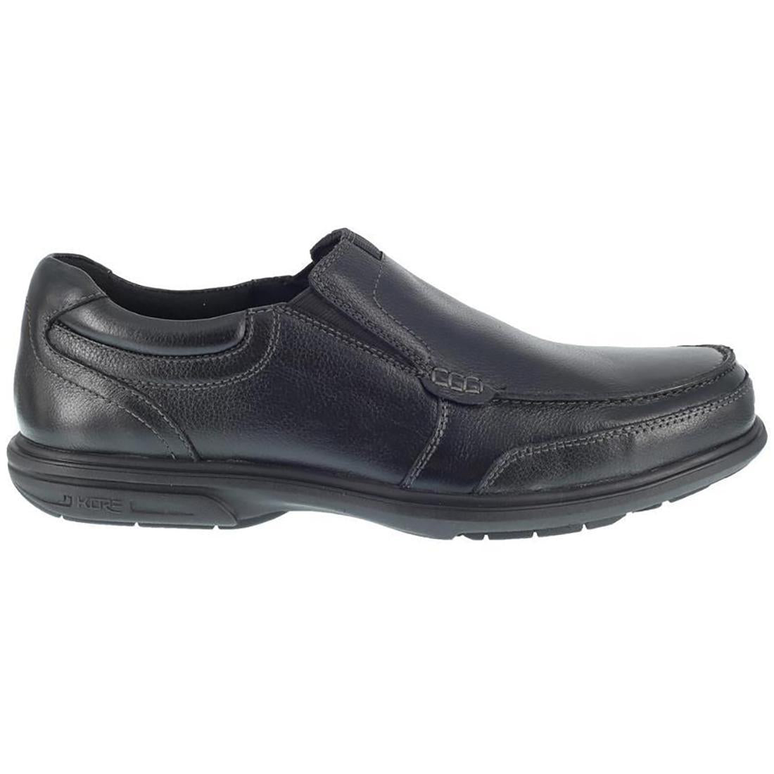 Florsheim Loedin Steel-Toe Slip On Work Shoe Black Profile View