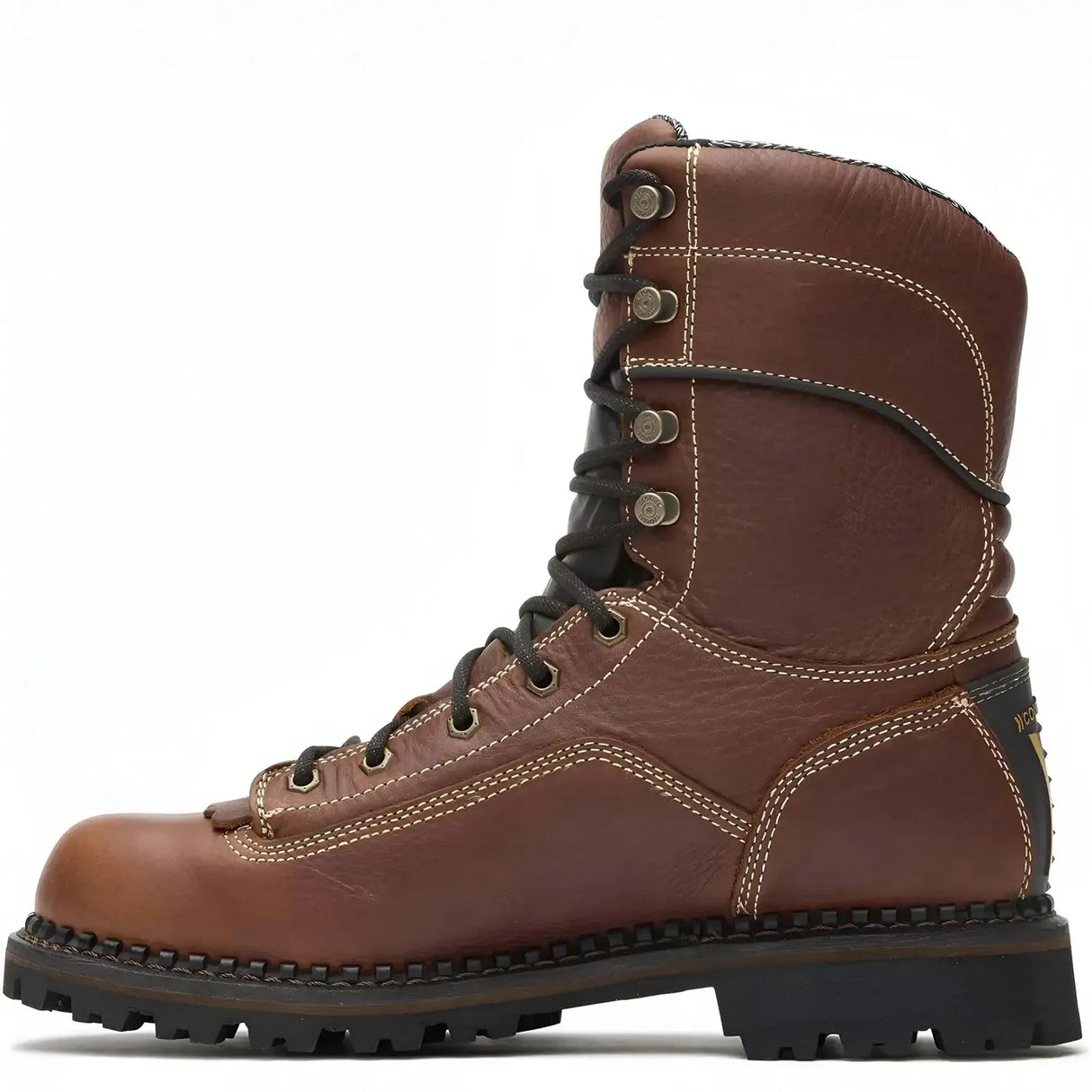 Georgia Boot AMP LT Logger Low Heel Waterproof Work Boot Side