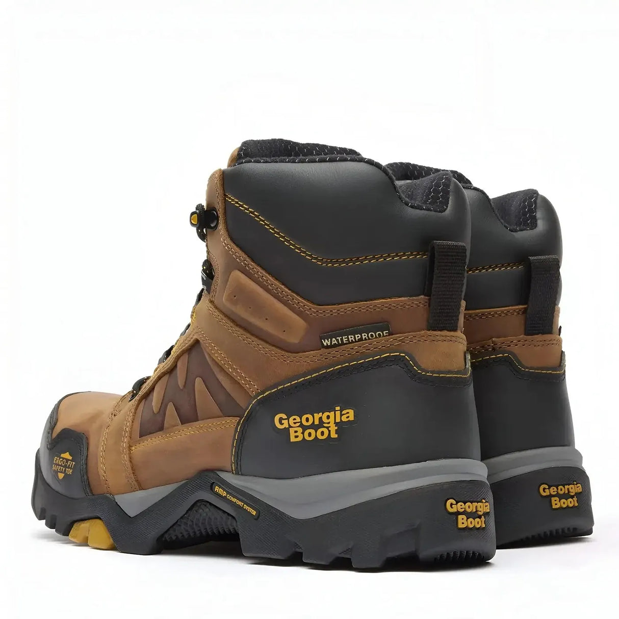 Georgia Boot Amplitude Composite Toe Waterproof Work Boot Heel