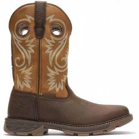 Georgia Boot Carbo-Tec FLX 11" Waterproof Pull On Work Boot Brown-Orange Cover