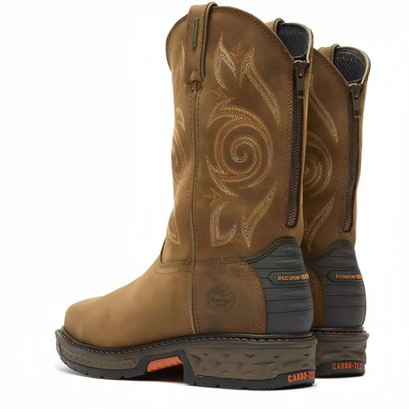 Georgia Boot Carbo-Tec LT Steel Toe Waterproof Pull On Work Boot Heel