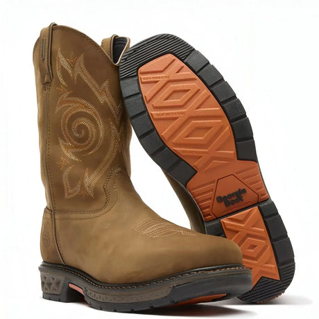 Georgia Boot Carbo-Tec LT Steel Toe Waterproof Pull On Work Boot Sole