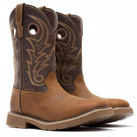 Georgia Boot Core 37 Western 11" Waterproof Pull-On Work Boot Medial