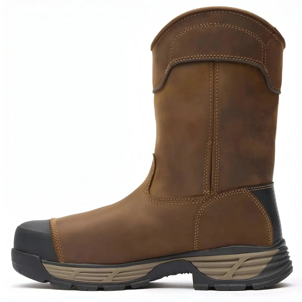 Georgia Boot Durablend Edge 10" Waterproof Alloy Toe Pull On Work Boot Side
