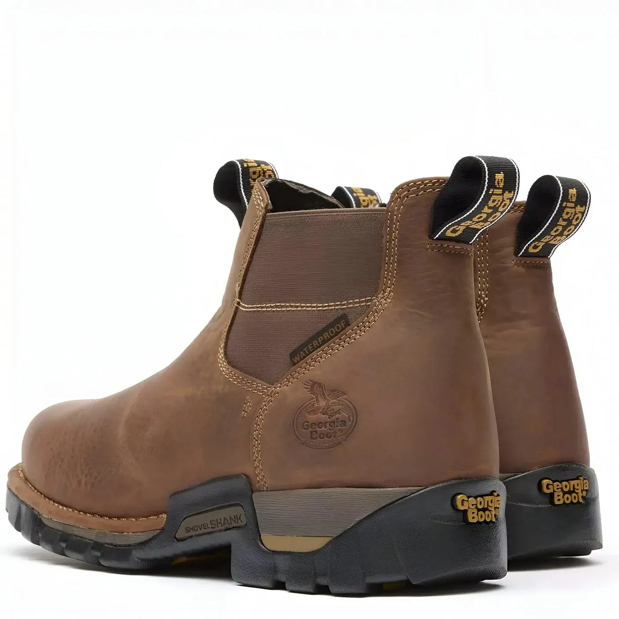 Georgia Boot Eagle One Waterproof Chelsea Work Boot Heel