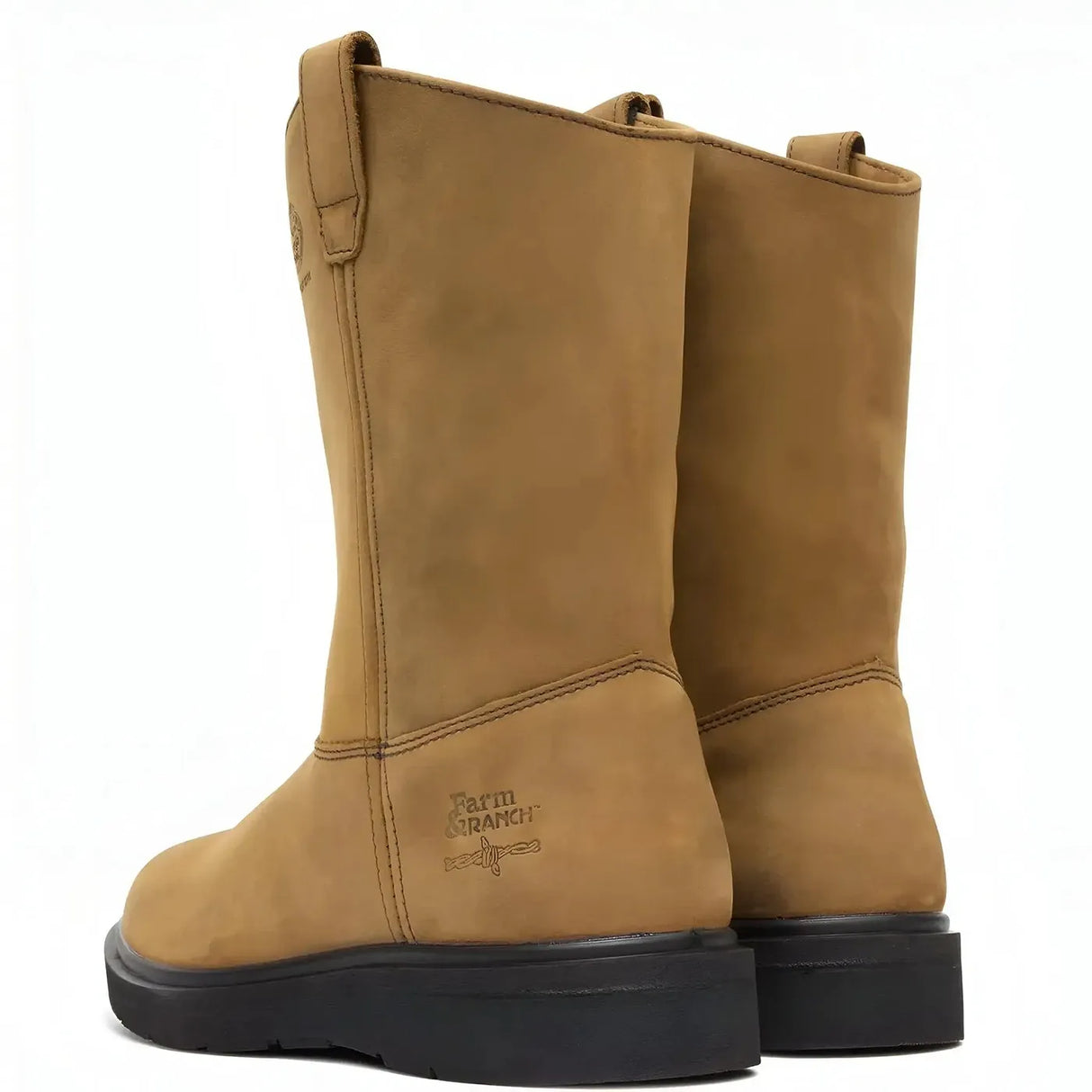 Georgia Boot Farm and Ranch Pull On Work Boot Heel