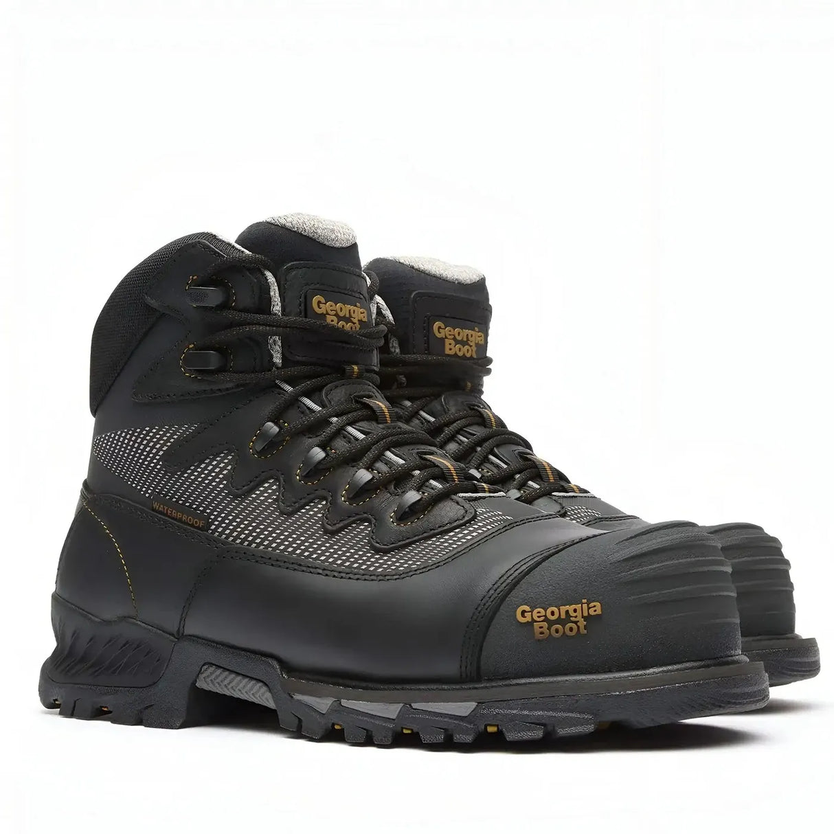 Georgia Boot Rumbler Composite Toe Waterproof Hiker Work Boot Medial