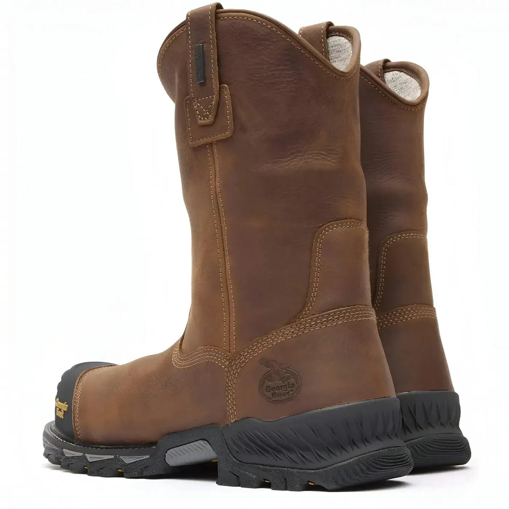 Georgia Boot Rumbler Composite Toe Waterproof Pull-on Work Boot Heel