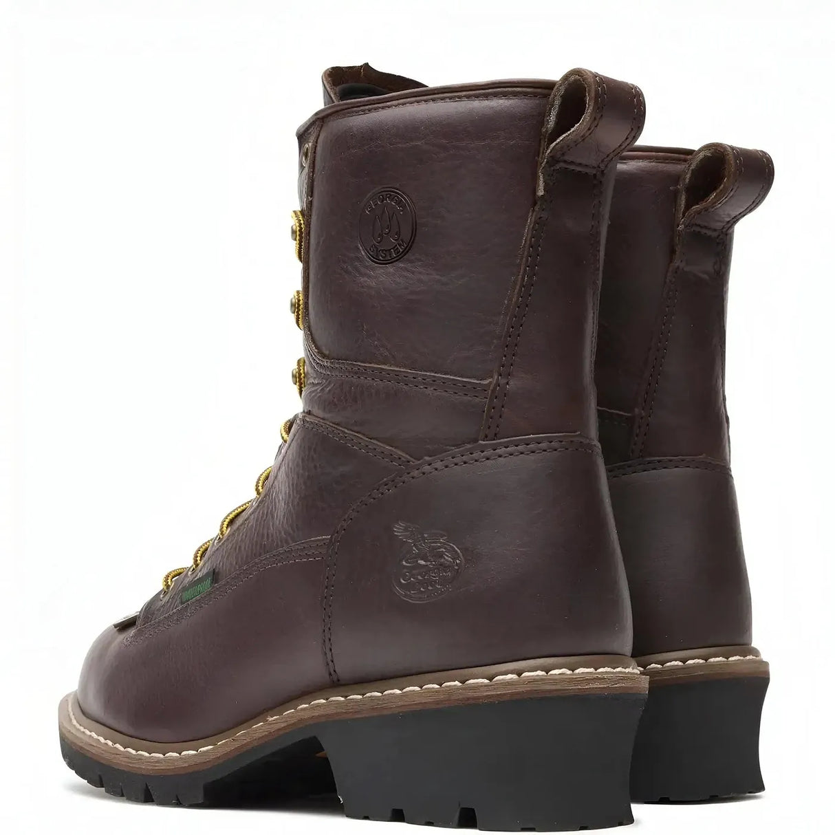 Georgia Boot Steel Toe Waterproof Logger Boot Heel