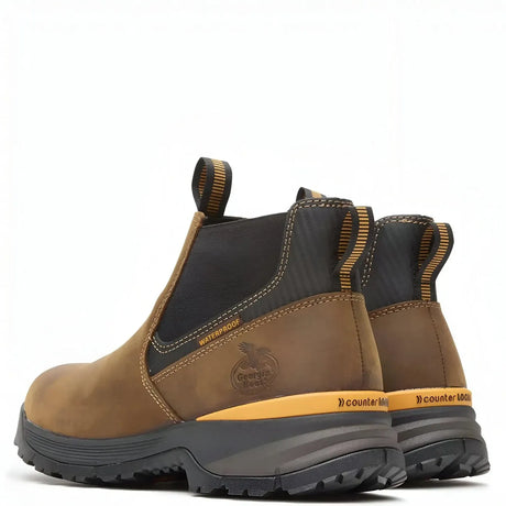 Georgia Boot TBD Waterproof Chelsea Work Boot Heel