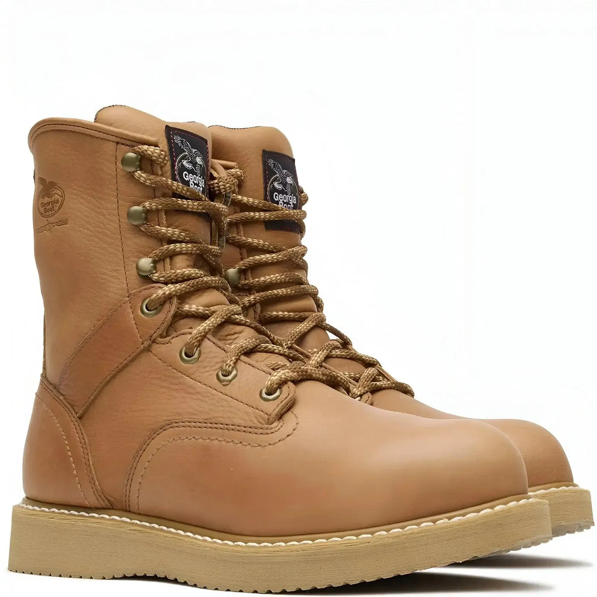 Georgia Boot Wedge 8" Steel Toe Work Boot Medial