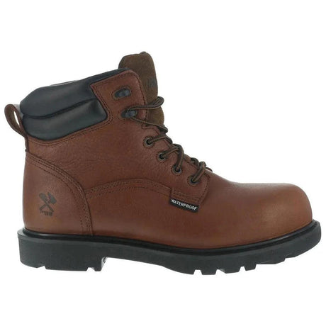 Iron Age Hauler Composite Toe 6 inch Waterproof Work Boot Brown Profile View