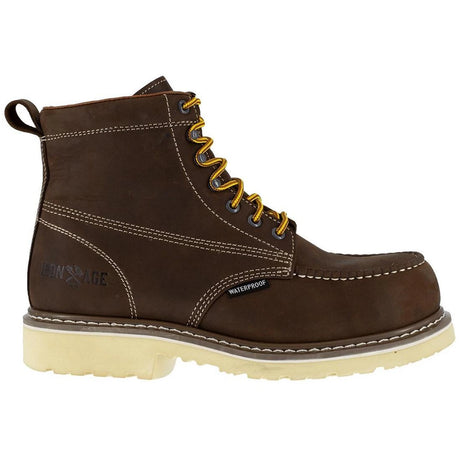 Iron Age Solidifier Composite-Toe Waterproof Work Boot Brown Profile View
