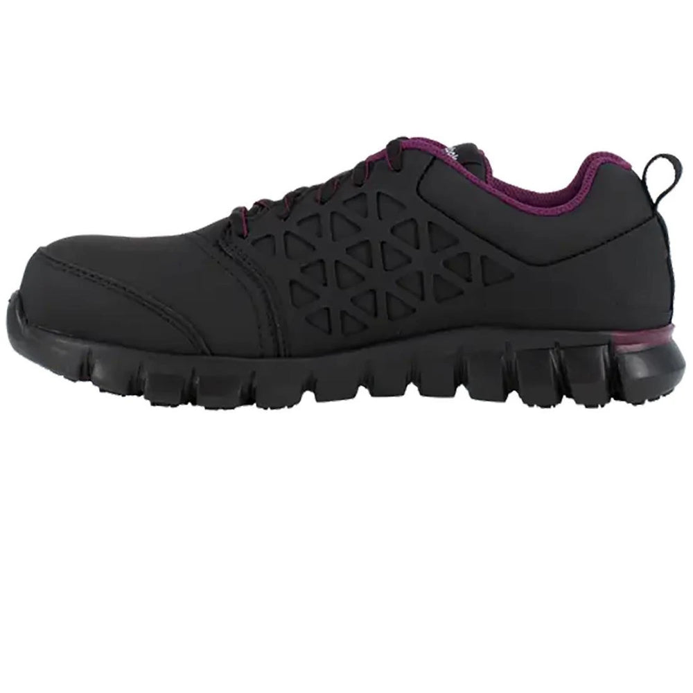 Women's Sublite Cushion Composite-Toe Athletic Work Shoe Black/Plum